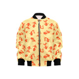 Goldfish Pattern Print Design 02 Kids' Boys' Girls' Bomber Jacket