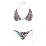 Colorful zebra skin pattern Sexy Bikinis Two-Piece Swimsuits