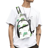 Chameleon lizard pattern All Over Print Chest Bag