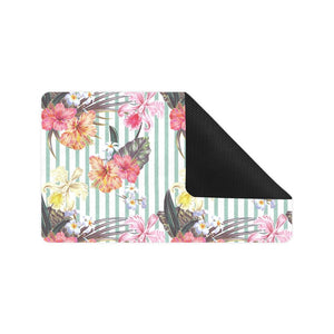 Colorful orchid flower pattern Doormat