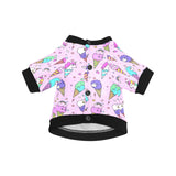 Cute ice cream cone animal pattern All Over Print Pet Dog Round Neck Fuzzy Shirt