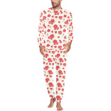 Rose Pattern Print Design 01 Men's All Over Print Pajama