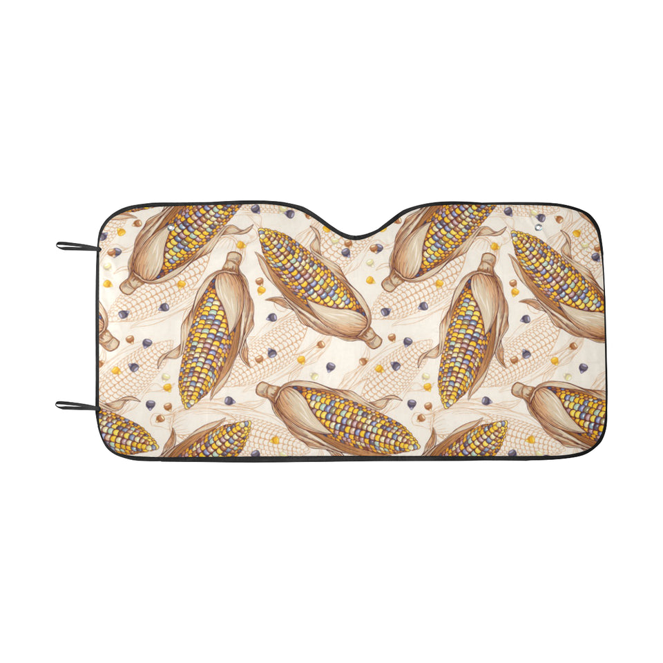 Corn Pattern Print Design 03 Car Sun Shade