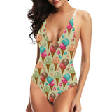 Colorful ice cream pattern Women's One-Piece Swimsuit