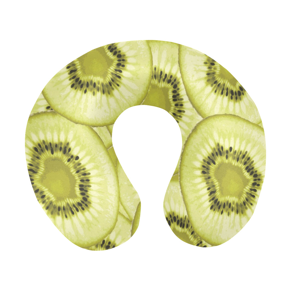 Sliced kiwi pattern U-Shaped Travel Neck Pillow