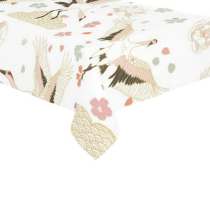 Beautiful Japanese cranes pattern Tablecloth