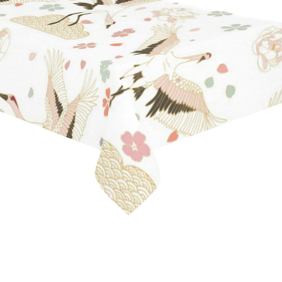 Beautiful Japanese cranes pattern Tablecloth
