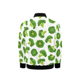 Cute broccoli pattern Kids' Boys' Girls' Bomber Jacket