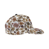 American football ball pattern All Over Print Snapback Cap