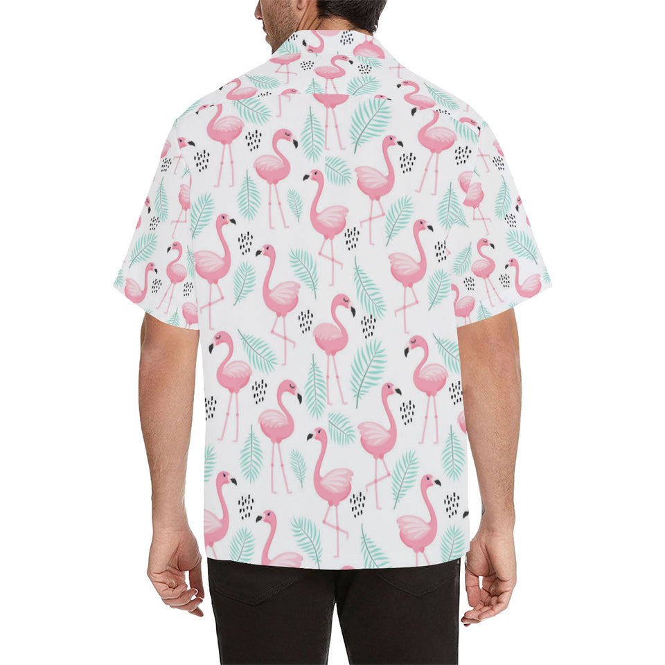 Cute flamingo pattern Men's All Over Print Hawaiian Shirt