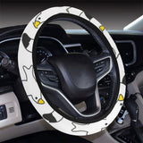 Seagull Pattern Print Design 05 Car Steering Wheel Cover