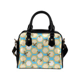 Bee honeycomb pattern Shoulder Handbag