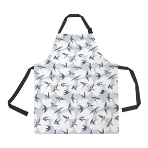 Swallow Pattern Print Design 05 All Over Print Adjustable Apron