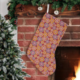 Gear Pattern Print Design 04 Christmas Stocking