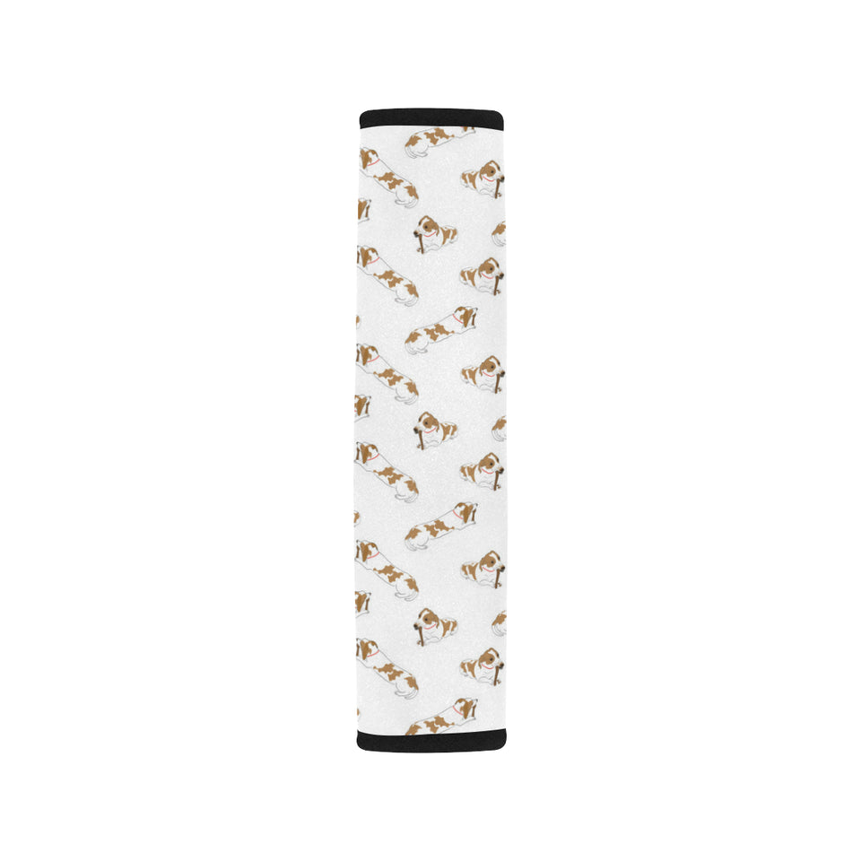 Jack Russel Pattern Print Design 04 Car Seat Belt Cover