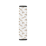 Jack Russel Pattern Print Design 04 Car Seat Belt Cover