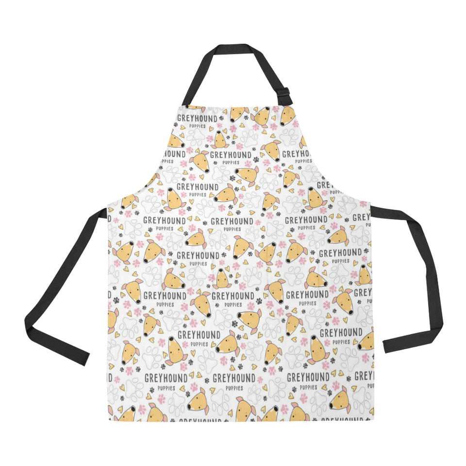 Greyhound Pattern Print Design 03 All Over Print Adjustable Apron