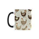 Cute rooster chicken cock Morphing Mug Heat Changing Mug