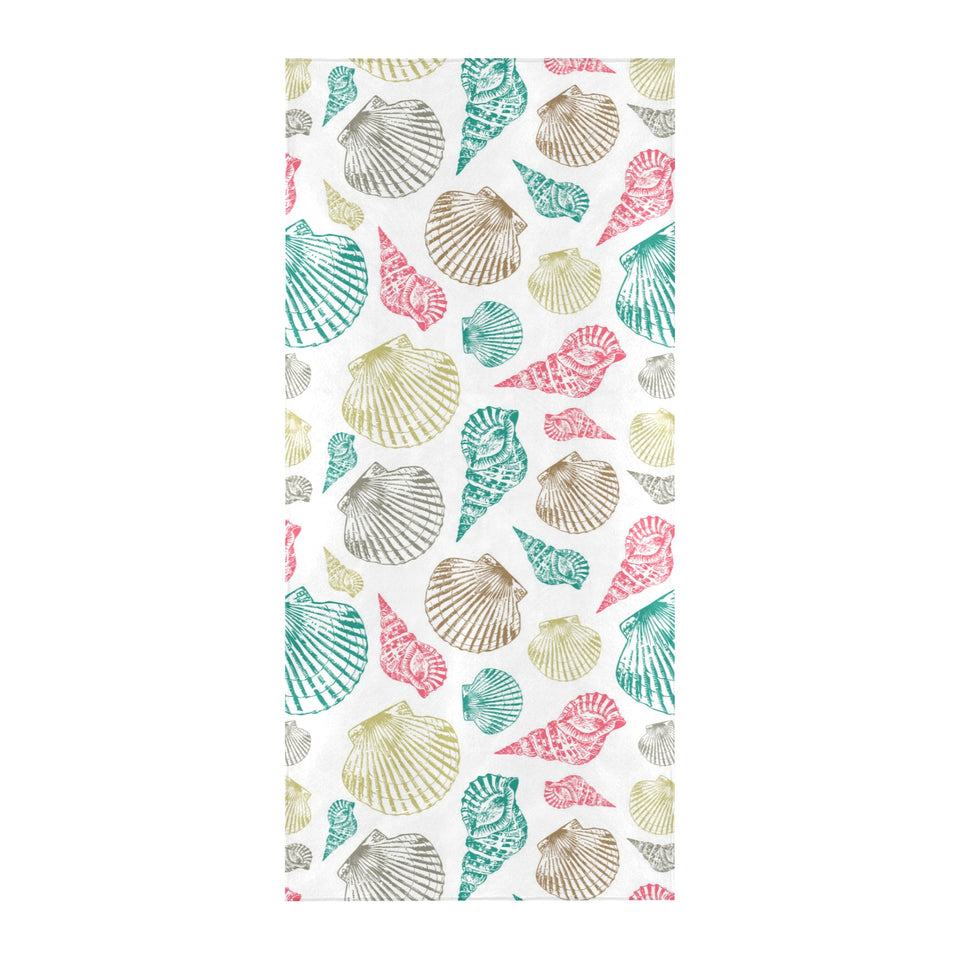 Colorful shell pattern Beach Towel