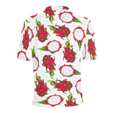 dragon fruits white background Men's All Over Print Polo Shirt