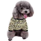Leopard print design pattern All Over Print Pet Dog Round Neck Fuzzy Shirt