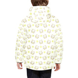 Cute cartoon frog baby pattern Kids' Boys' Girls' Padded Hooded Jacket