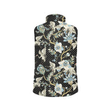 Japanese crane ornament elements Men's Padded Vest