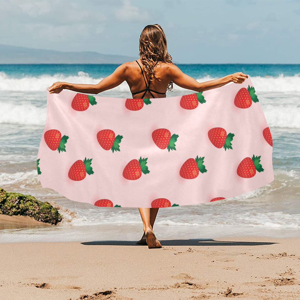 Strawberry beautiful pattern Beach Towel