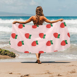 Strawberry beautiful pattern Beach Towel