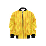 Corn Pattern Print Design 04 Kids' Boys' Girls' Bomber Jacket