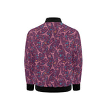 Eiffel Tower Heart Pattern Print Design 04 Kids' Boys' Girls' Bomber Jacket