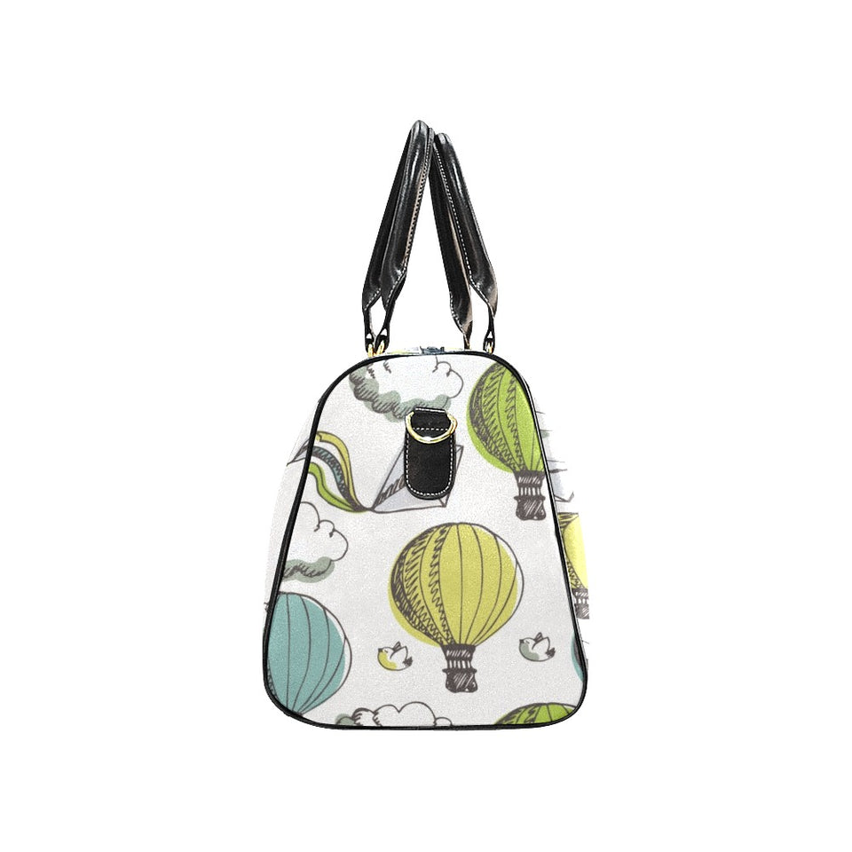 Hot Air Balloon Bird Cloud Pattern Travel Bag