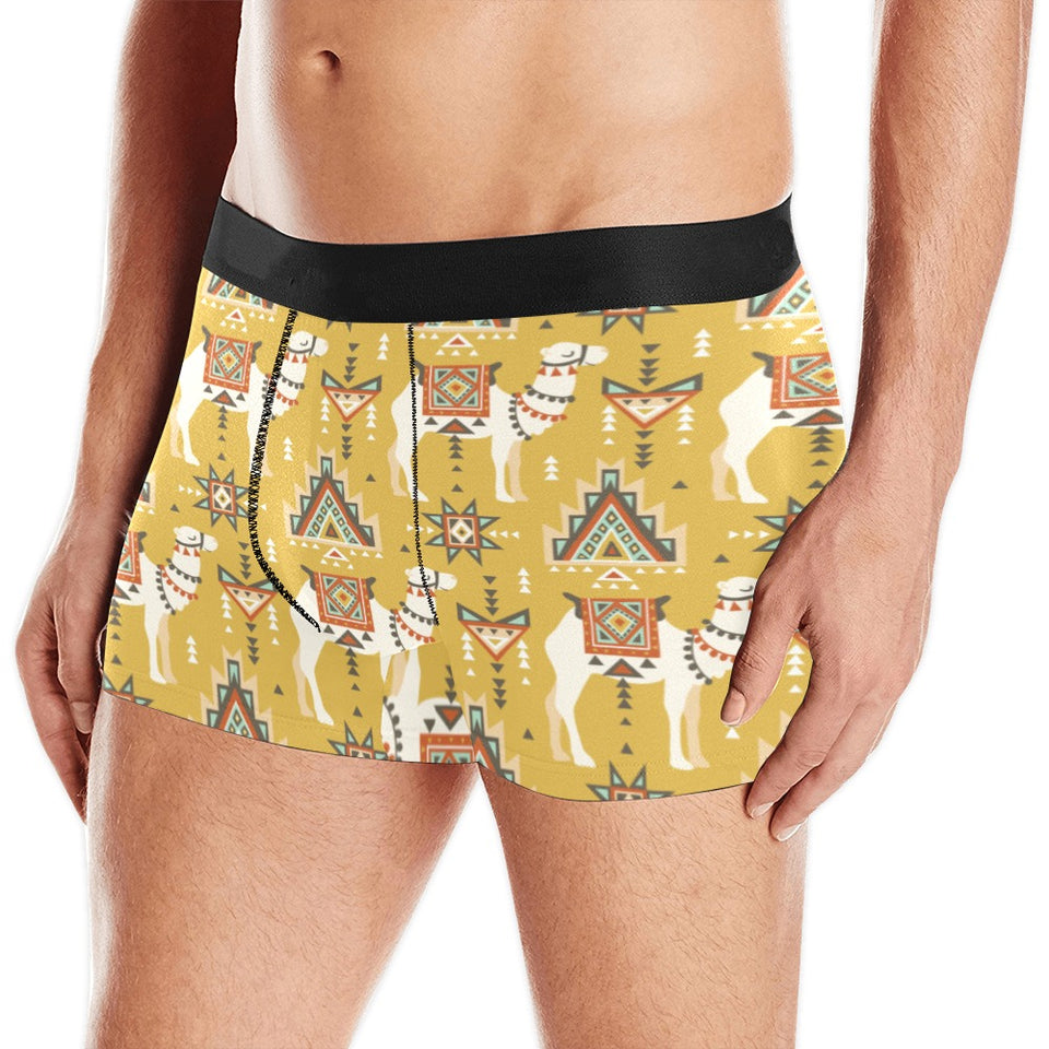 Camels ethnic motif pattern Men's All Over Print Boxer Briefs Men's Underwear
