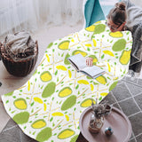 Durian pattern background Blanket Robe with Sleeves