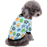 Alien Pattern Print Design 04 All Over Print Pet Dog Round Neck Fuzzy Shirt