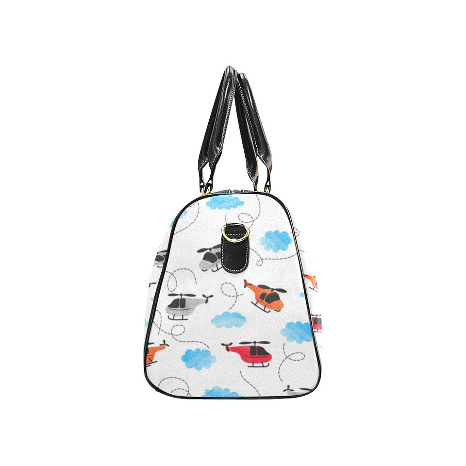Watercolor helicopter cloud pattern Travel Bag
