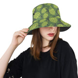 Hop pattern Hop cone background Unisex Bucket Hat