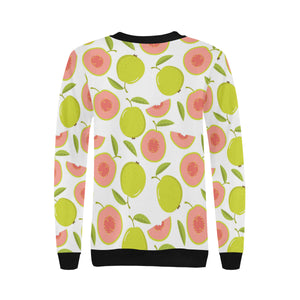 Guava pattern Women's Crew Neck Sweatshirt