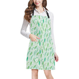 Green Peas Pattern Print Design 01 All Over Print Adjustable Apron