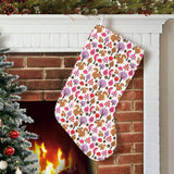 Squirrel Pattern Print Design 02 Christmas Stocking