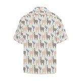 Llama Alpaca pattern Men's All Over Print Hawaiian Shirt