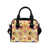 cake cupcake heart cherry pattern Shoulder Handbag