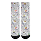 Cute Llama Alpaca pattern Crew Socks