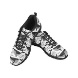 Black whale pattern Men's Sneaker Shoes