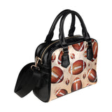 American football ball design pattern Shoulder Handbag
