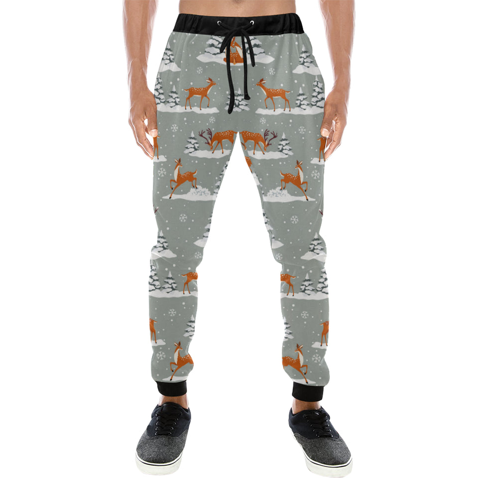 Beautiful deers Winter Christmas Unisex Casual Sweatpants