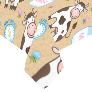 Cow bottle of milk pattern Tablecloth