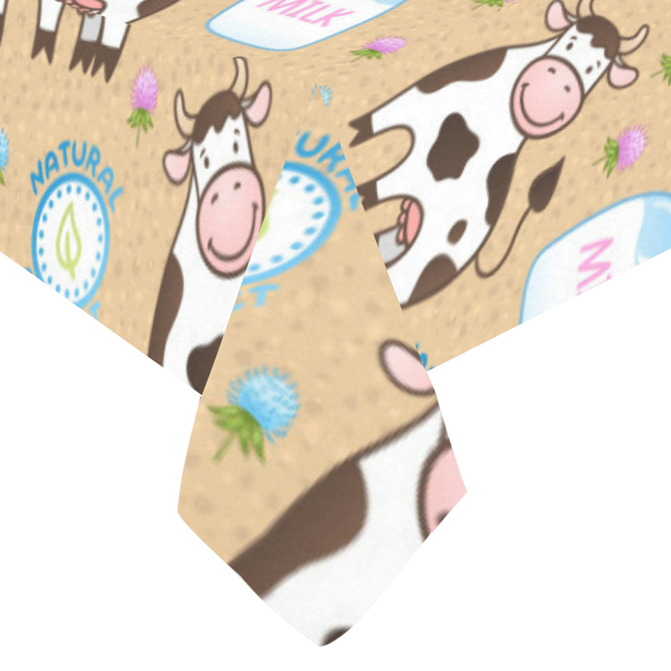 Cow bottle of milk pattern Tablecloth