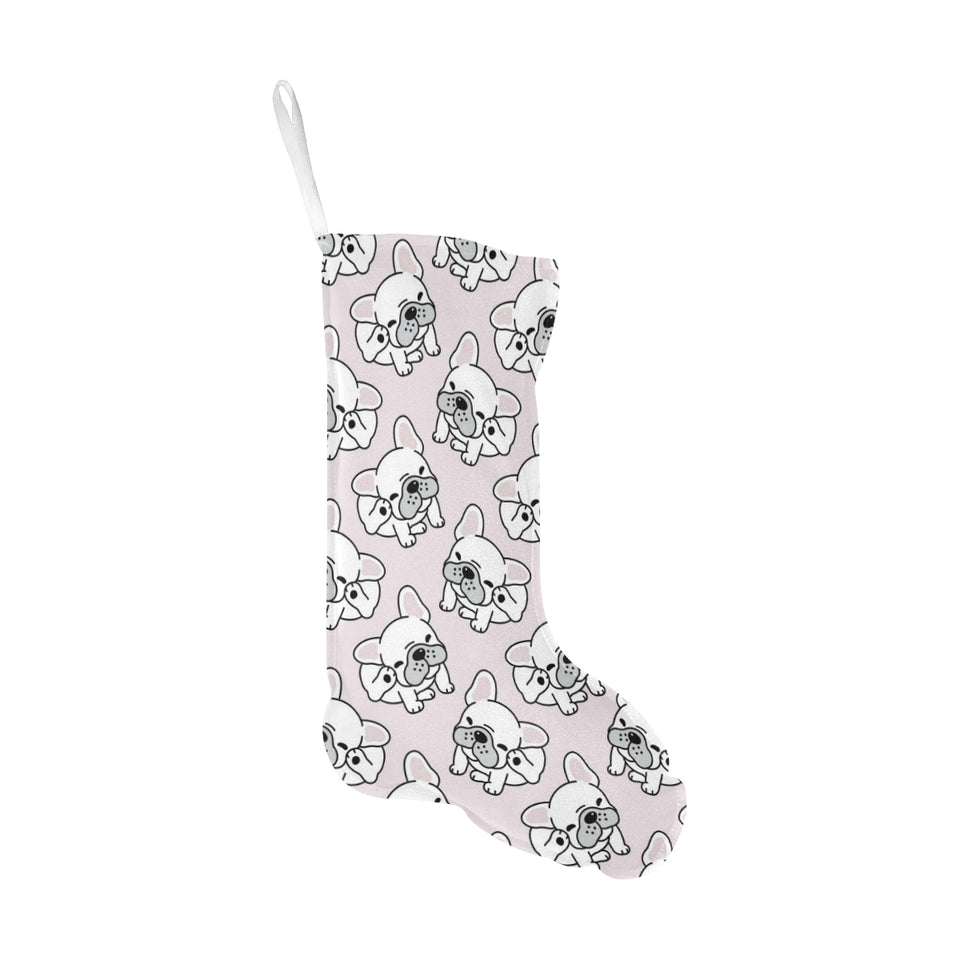 Cute french bulldog pattern Christmas Stocking