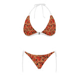 Fire flame pattern Sexy Bikinis Two-Piece Swimsuits